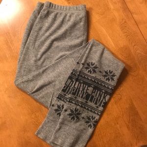 PINK Grey Thermal PJ Bottoms